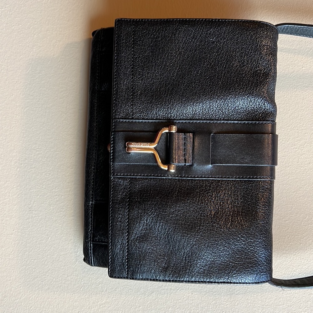Cole Haan black leather crossbody bag